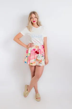 Floral High Waisted Shorts