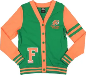 Florida A&M Rattlers S11 Womens Cardigan [Green - 2XL] - ID#68121