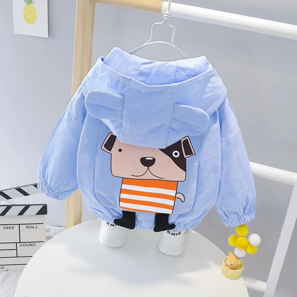 Girls Cute Cartoon Animal Long Sleeve Jackets