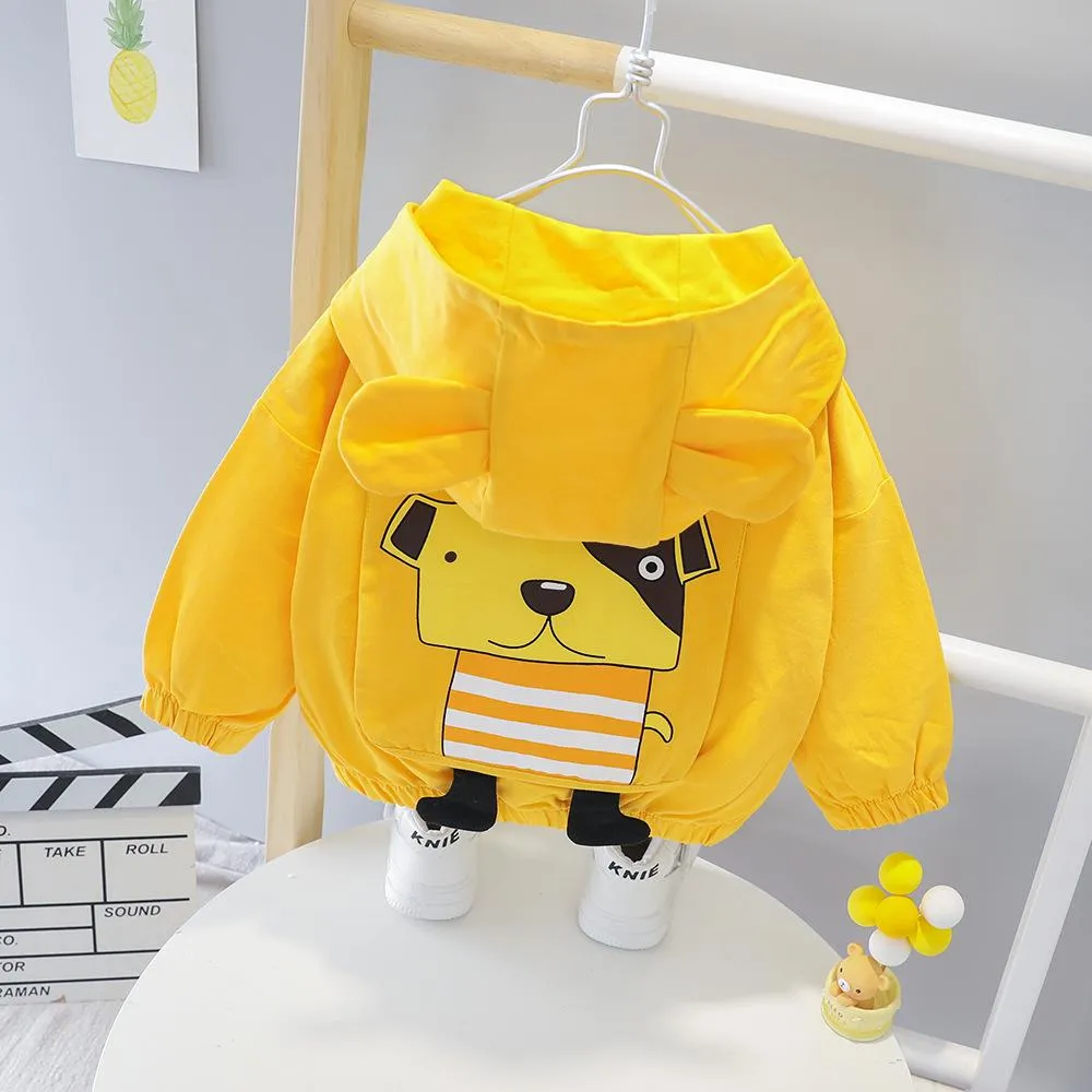 Girls Cute Cartoon Animal Long Sleeve Jackets