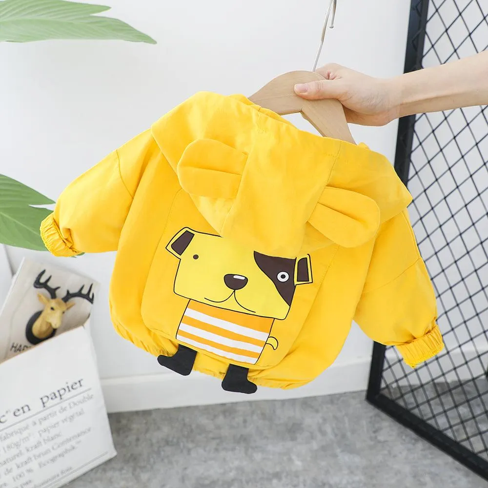 Girls Cute Cartoon Animal Long Sleeve Jackets