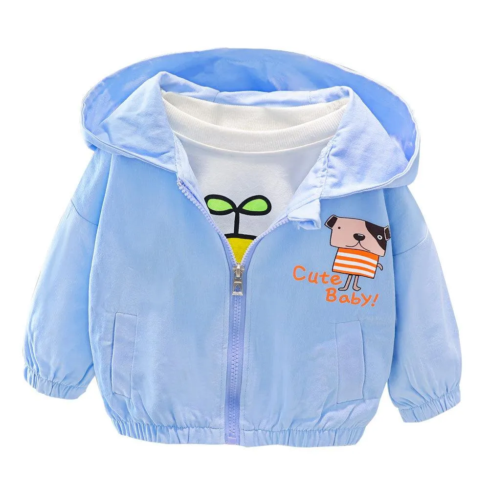 Girls Cute Cartoon Animal Long Sleeve Jackets