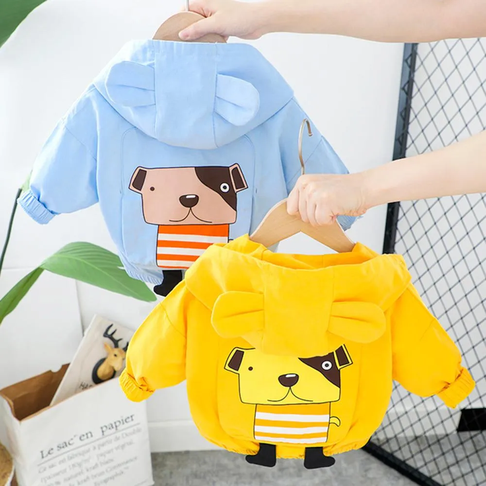 Girls Cute Cartoon Animal Long Sleeve Jackets