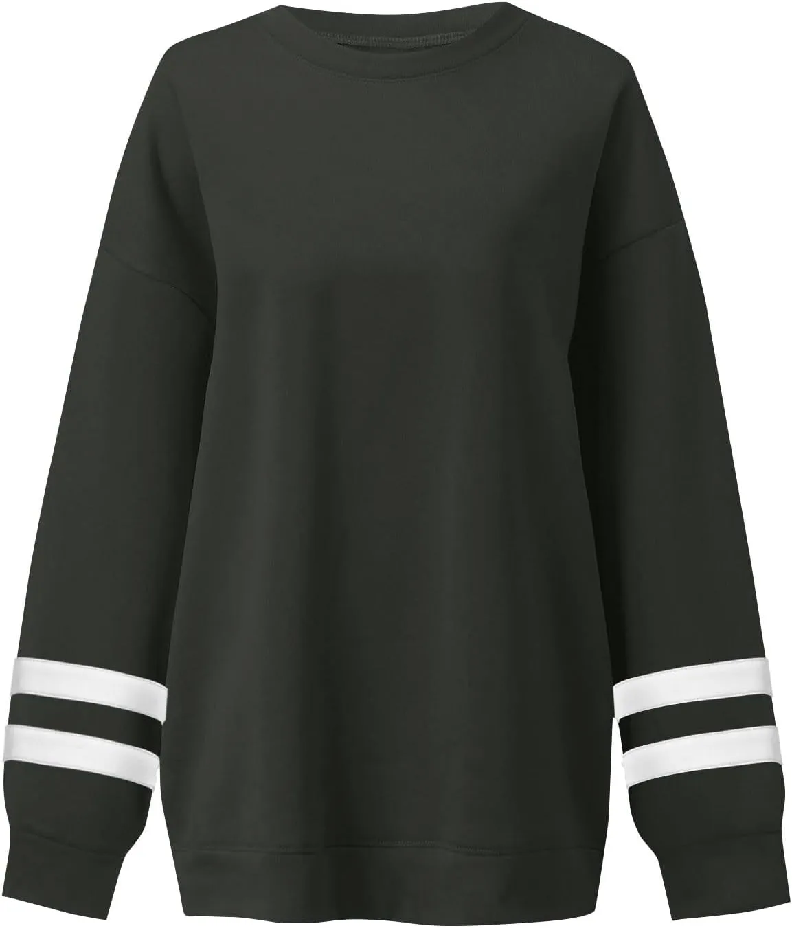 GOFULY Crewneck Sweatshirt For Women Trendy Plus Size Shirts Long Sleeve Oversized Sweatshirts Fall Winter Solid Pullover
