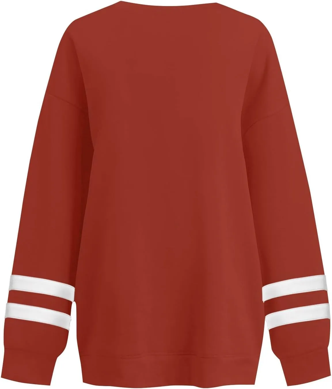 GOFULY Crewneck Sweatshirts Women Plus Size Oversized Fall Winter Pullover Long Sleeve Solid Sweatshirts Casual Shirts