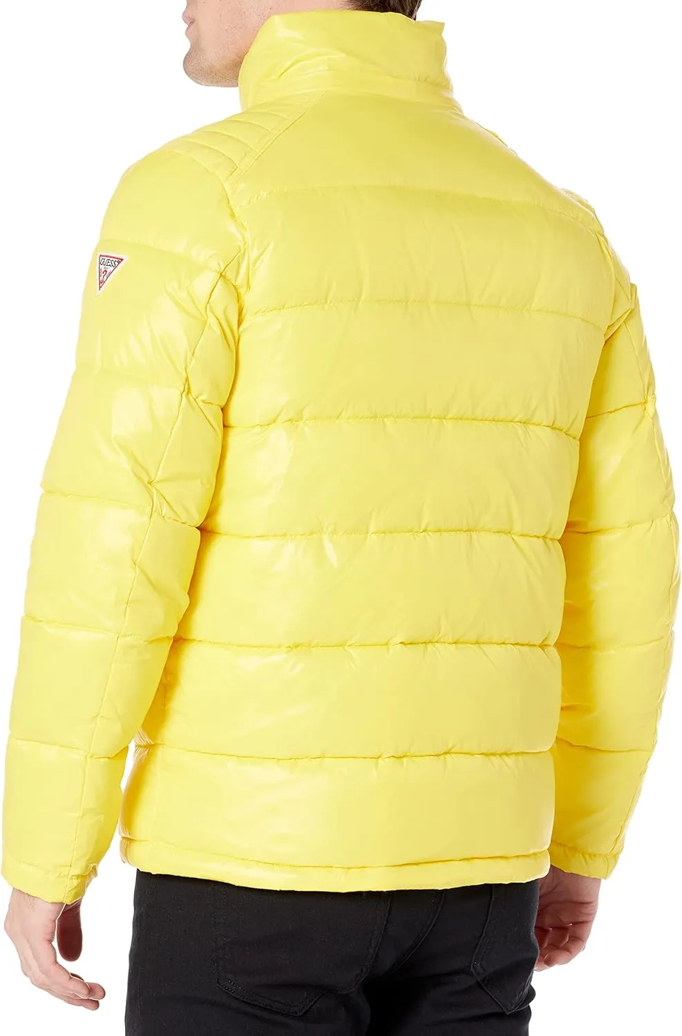 GUESS Men's Mid-weight Puffer Jacket With Removable Hood