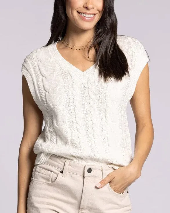 Harriet Sweater Vest - Coconut Milk