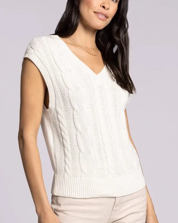 Harriet Sweater Vest - Coconut Milk