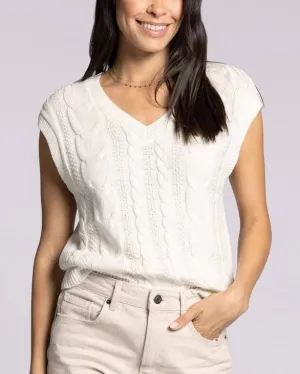 Harriet Sweater Vest - Coconut Milk