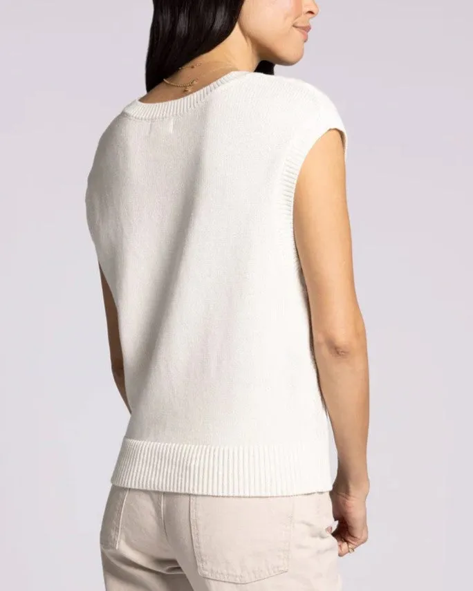 Harriet Sweater Vest - Coconut Milk