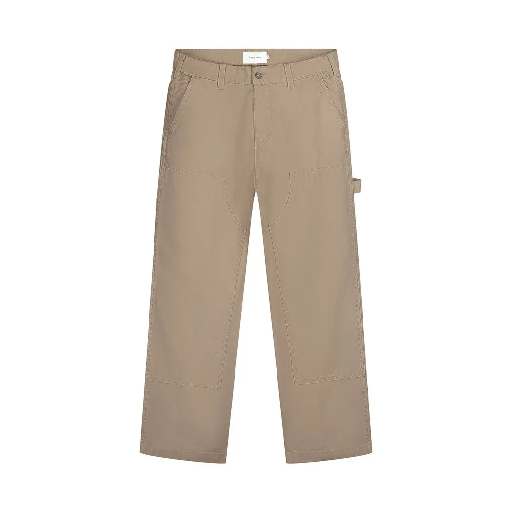 Heavy Twill Workwear Pants Taupe
