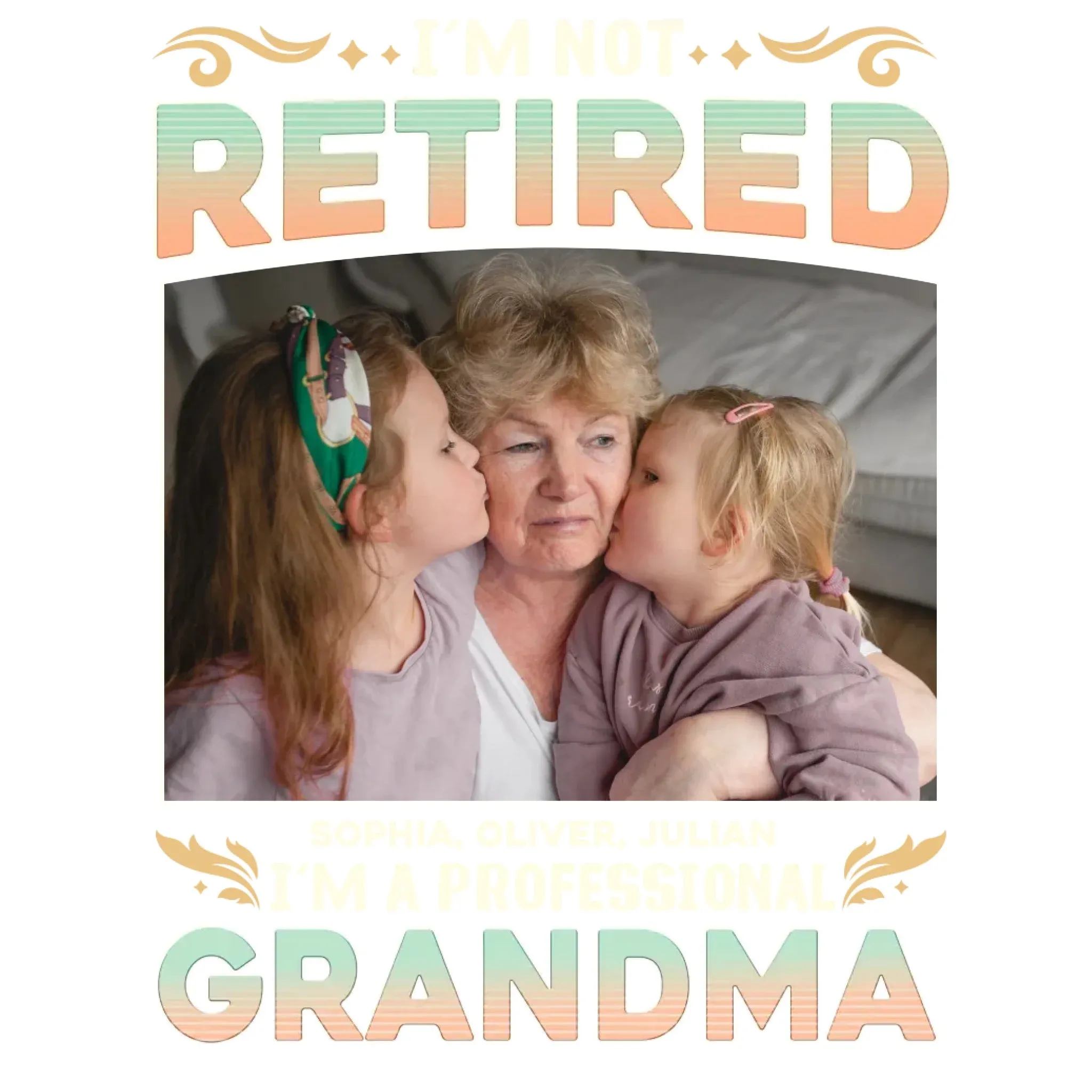 I'm Not Retired, I'm A Professional Mother - Personalized Gifts For Mom - Sweater