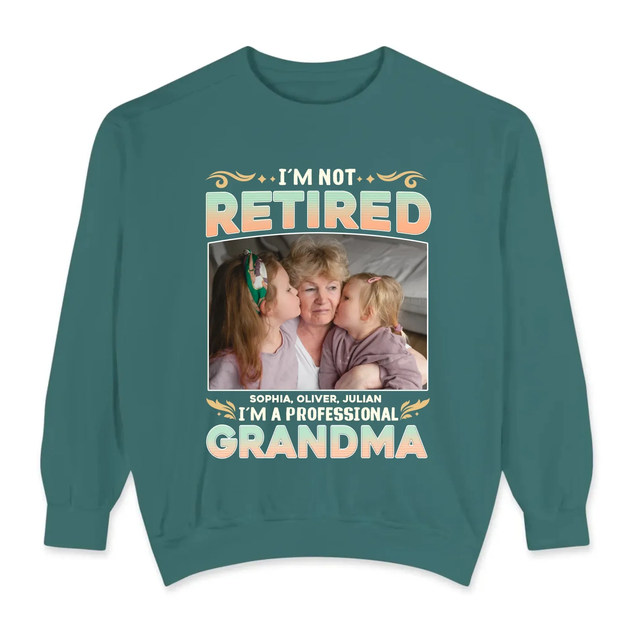 I'm Not Retired, I'm A Professional Mother - Personalized Gifts For Mom - Sweater