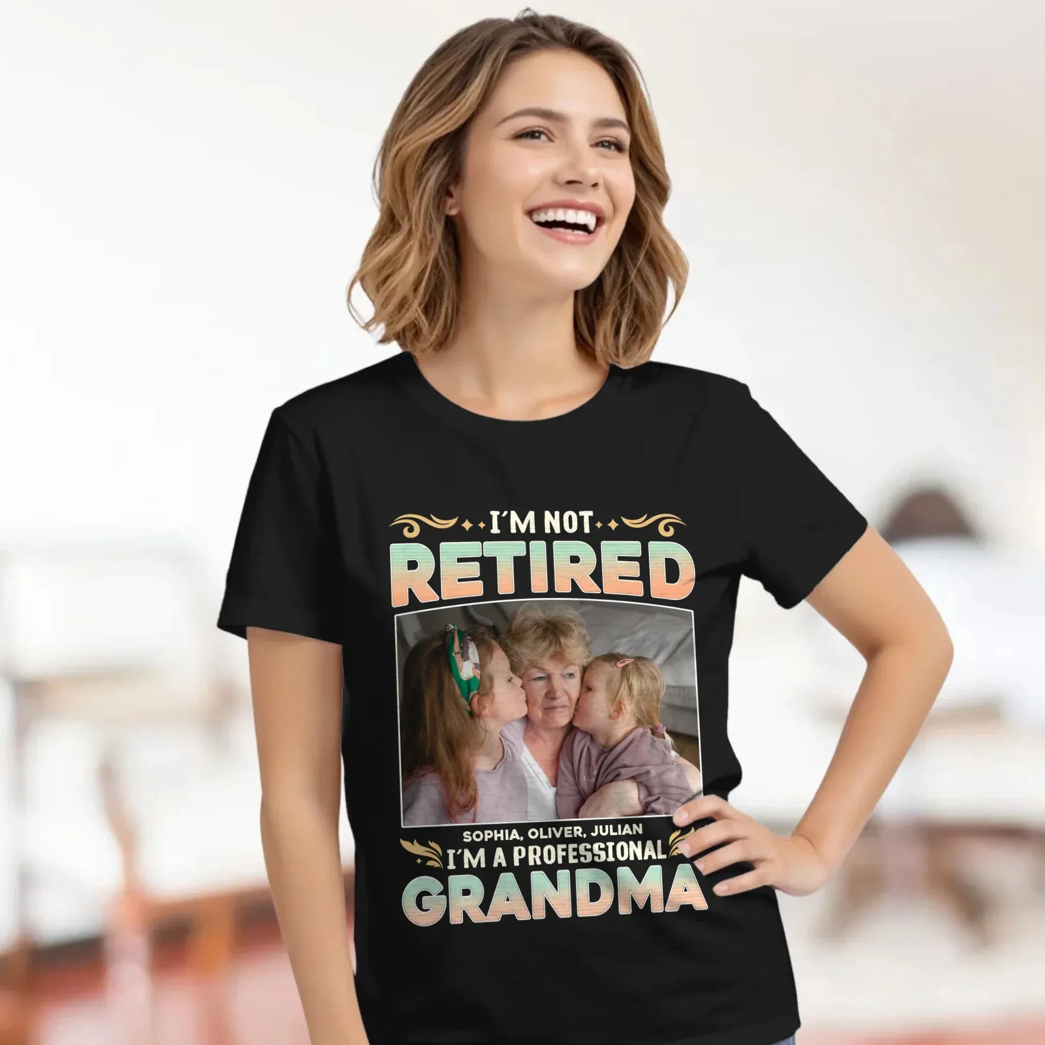 I'm Not Retired, I'm A Professional Mother - Personalized Gifts For Mom - Sweater