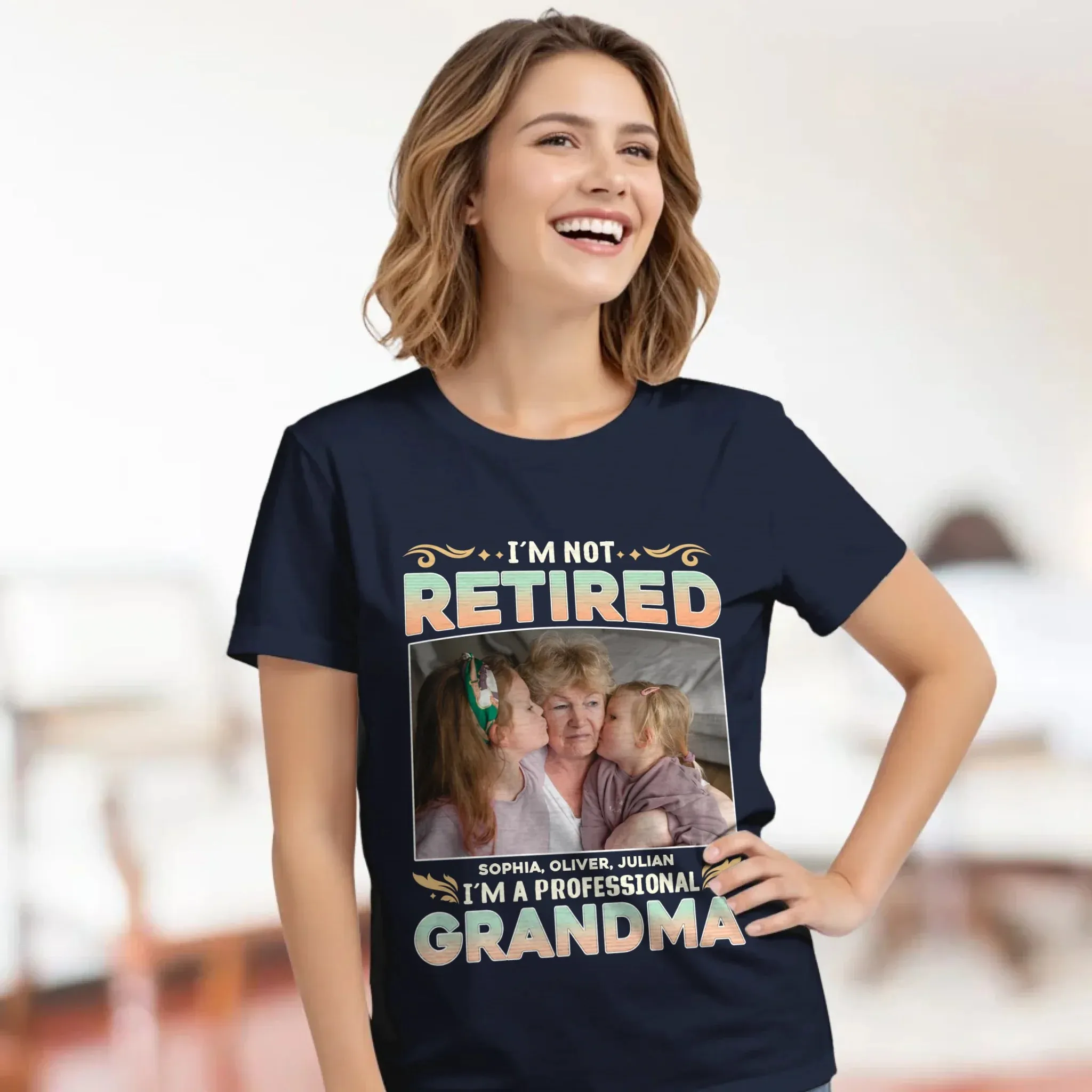 I'm Not Retired, I'm A Professional Mother - Personalized Gifts For Mom - Sweater