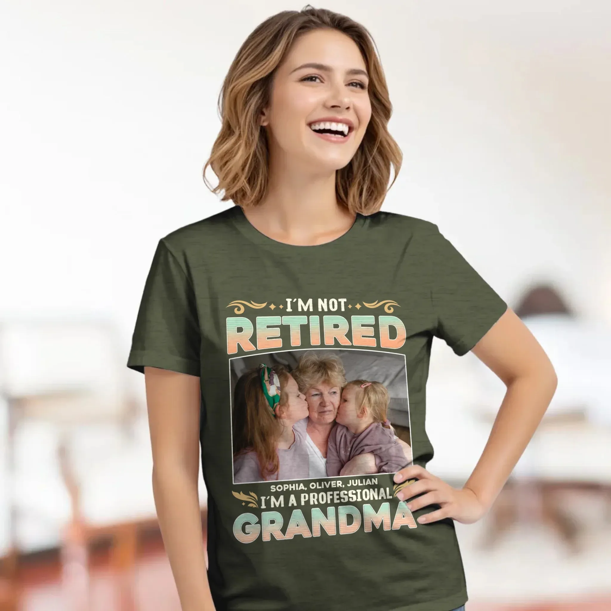 I'm Not Retired, I'm A Professional Mother - Personalized Gifts For Mom - Sweater