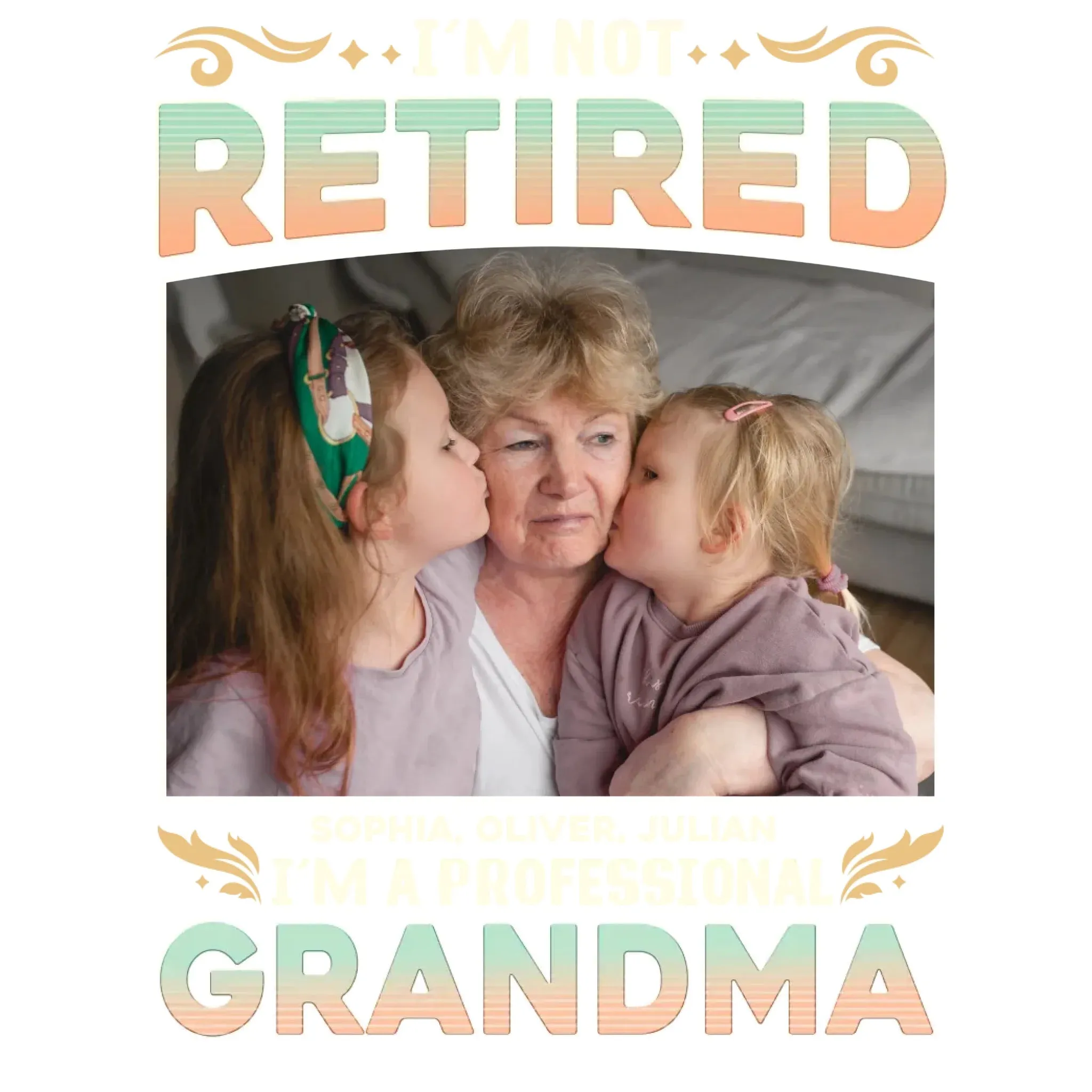 I'm Not Retired, I'm A Professional Mother - Personalized Gifts For Mom - Sweater