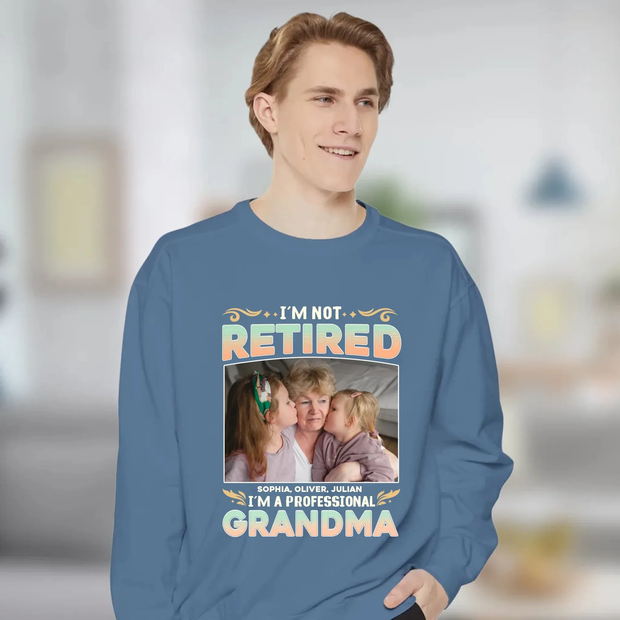 I'm Not Retired, I'm A Professional Mother - Personalized Gifts For Mom - Sweater