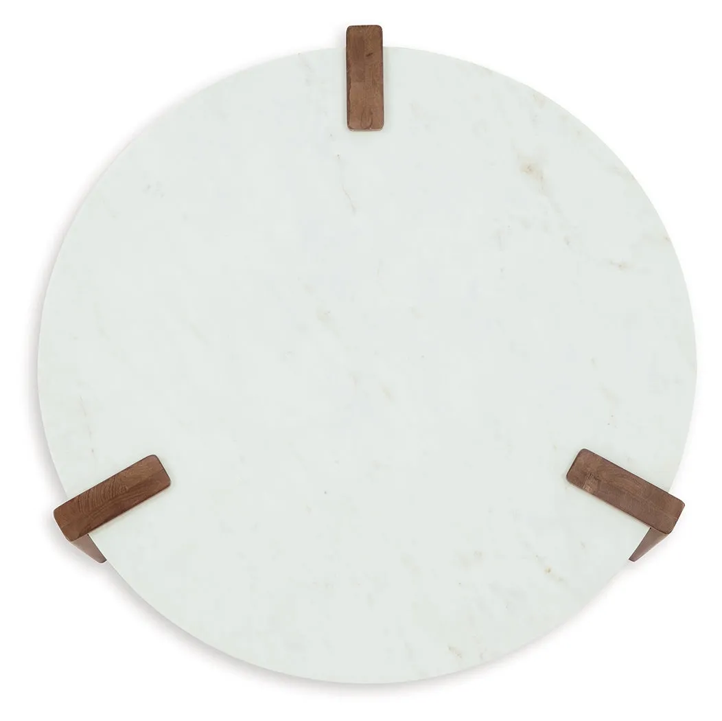 Isanti Coffee Table with 1 End Table in White/Brown