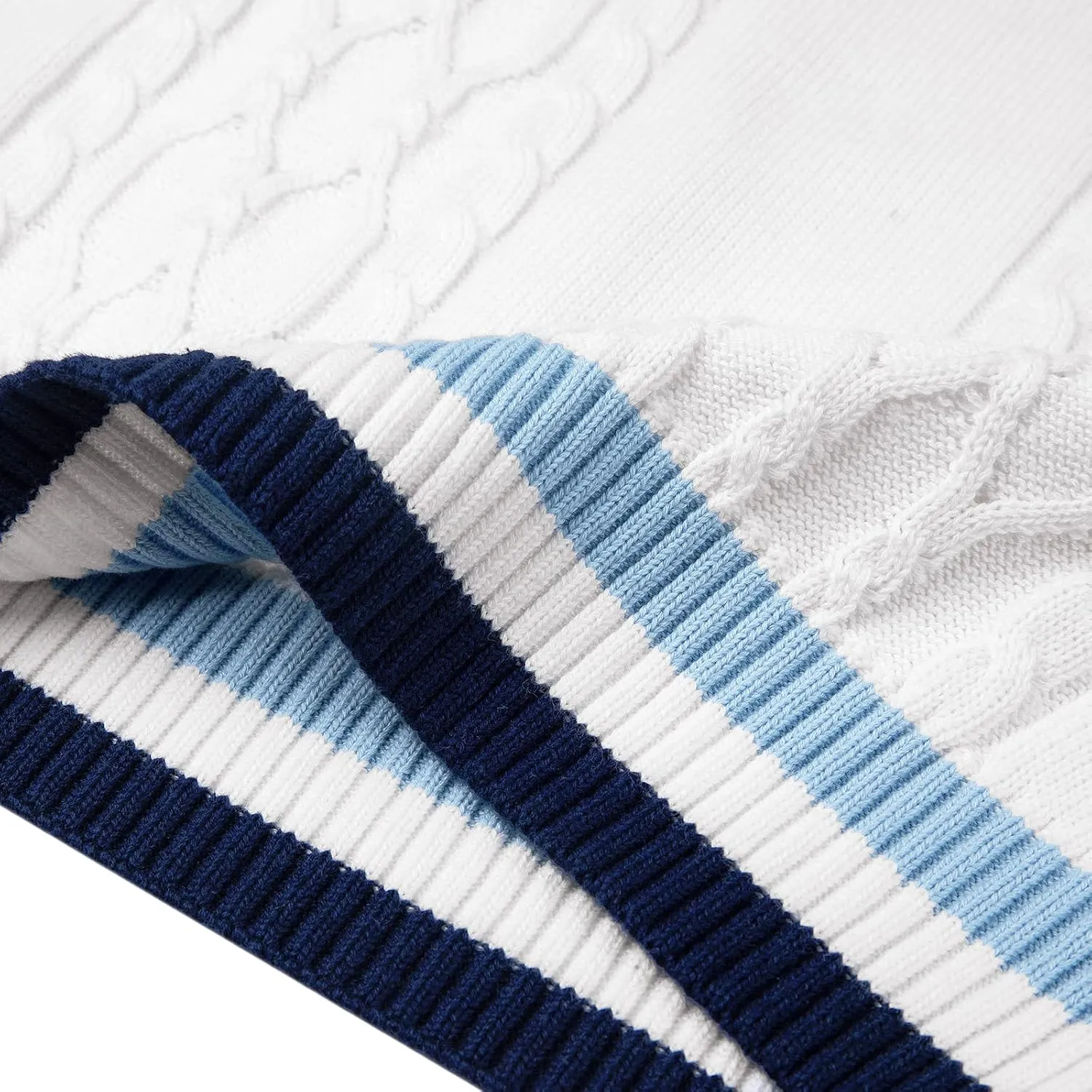 Kid Nation Boys Sweater Vest 100% Cotton School Uniform Vest for Girls Boy Toddler Kids Knit Vest
