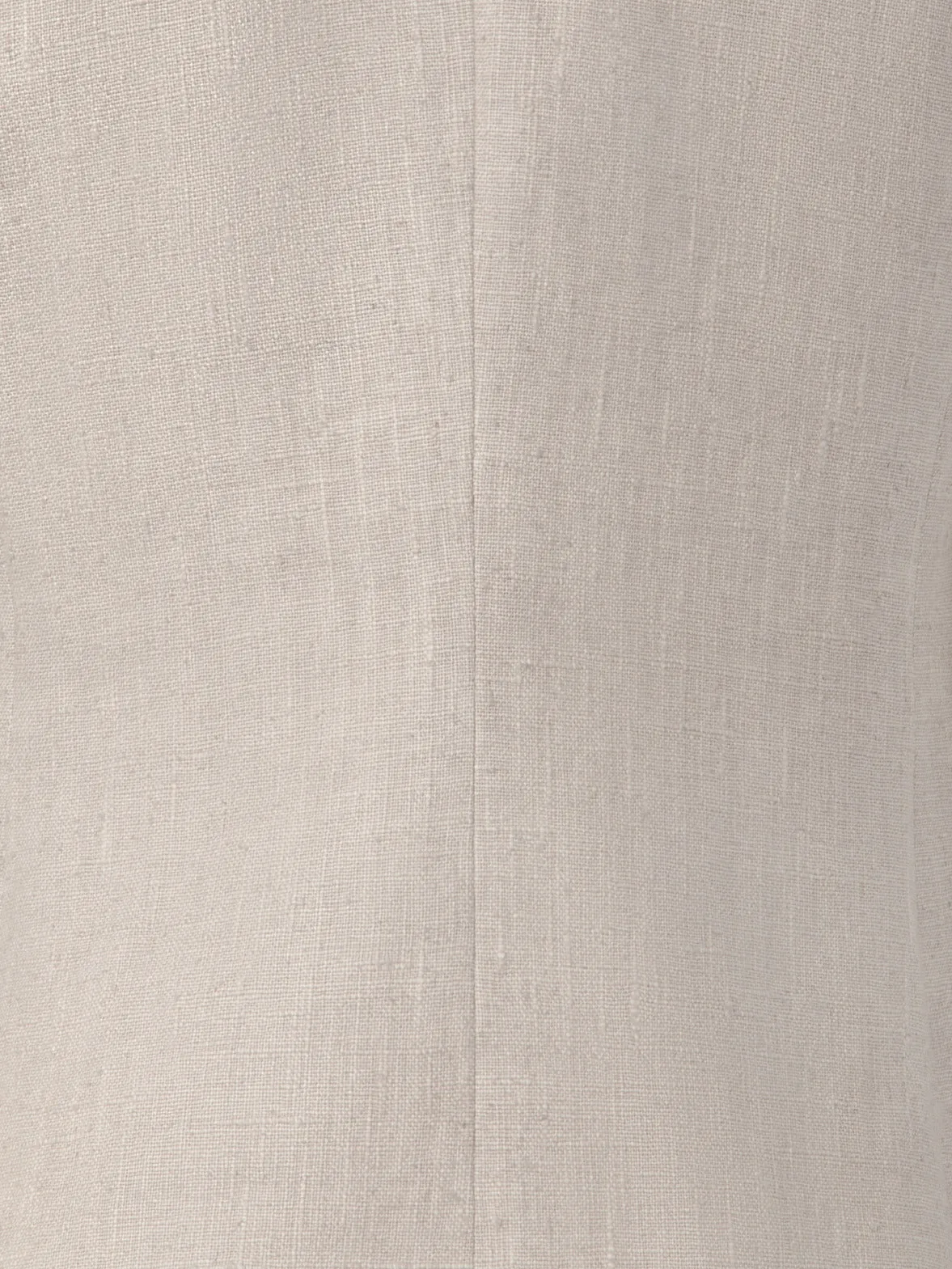 Linen Vest with Double-Breast Illusion