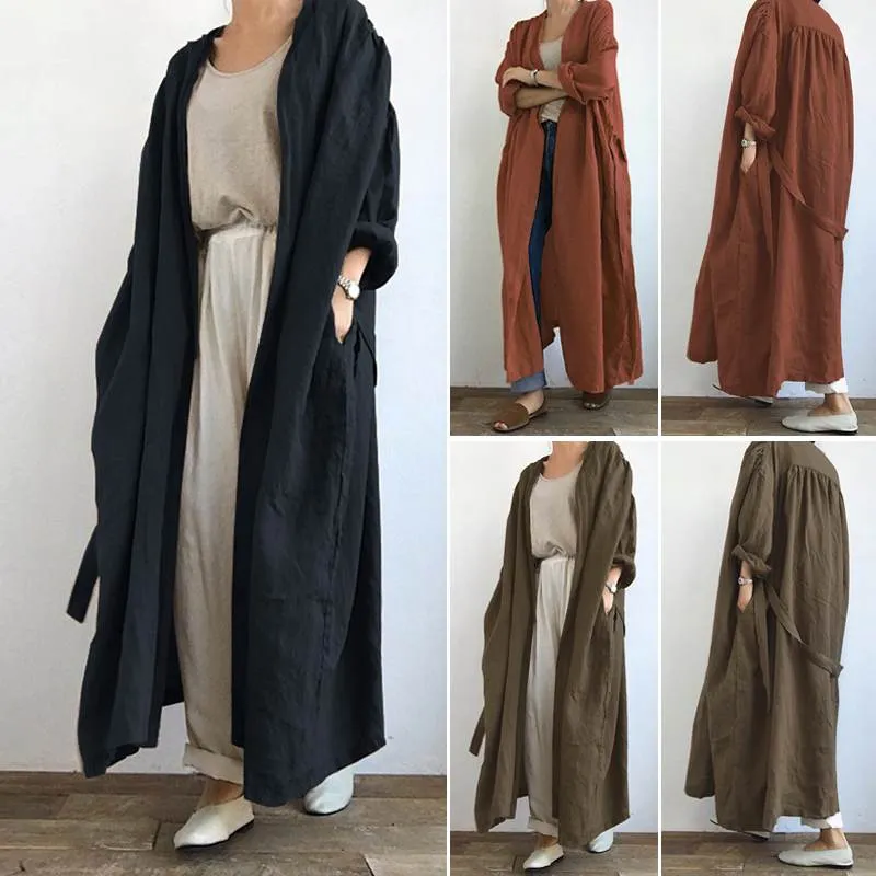 Long Linen Cardigan