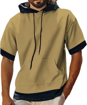 Mens Stylish Workout Tops Cool Quick-Dry Shirt Relaxed Fit Graphic Short Sleeve Summer Daily Tees