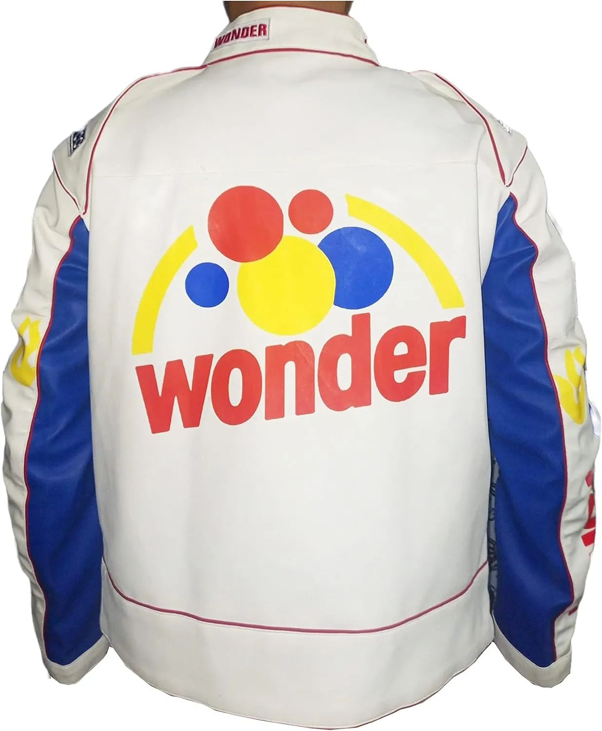 Men's Wonder Bread Jacket Ricky Bobby Costume - Adult Talladega Nights Wonder Halloween Costume Jacket Racing Jackets