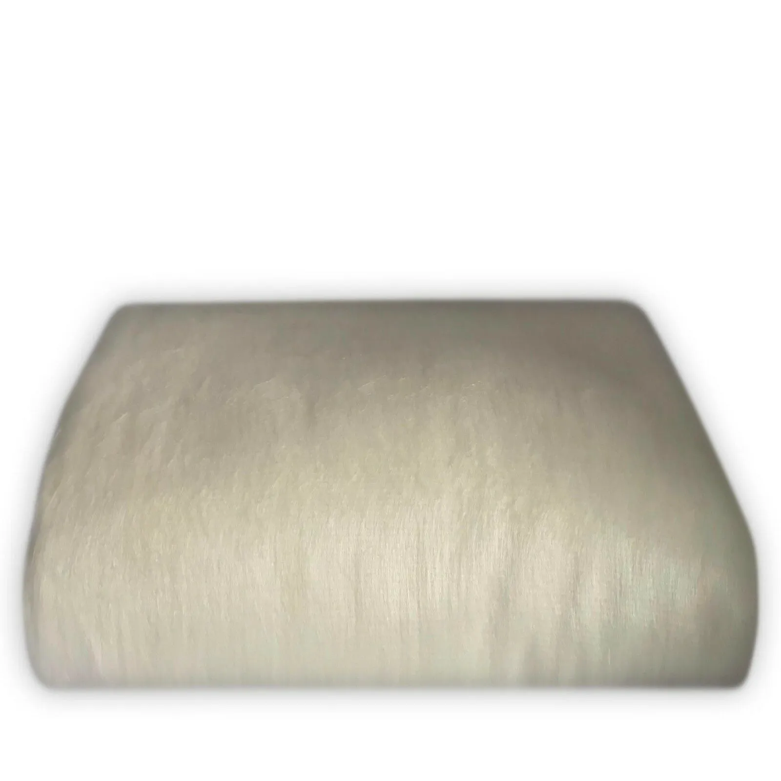 Miazi - Baby Alpaca Wool Throw Blanket / Sofa Cover - Queen size - Solid Ivory/White
