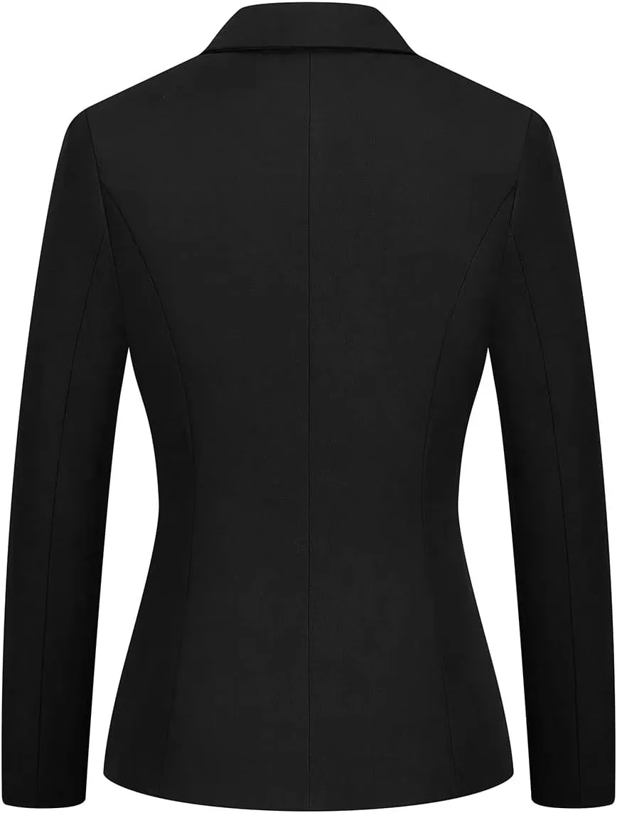 MODFUL Women's 2 Piece Business Suit Pant Set Slim Fit One Button Blazer Jacket Lady Work Suit for Office