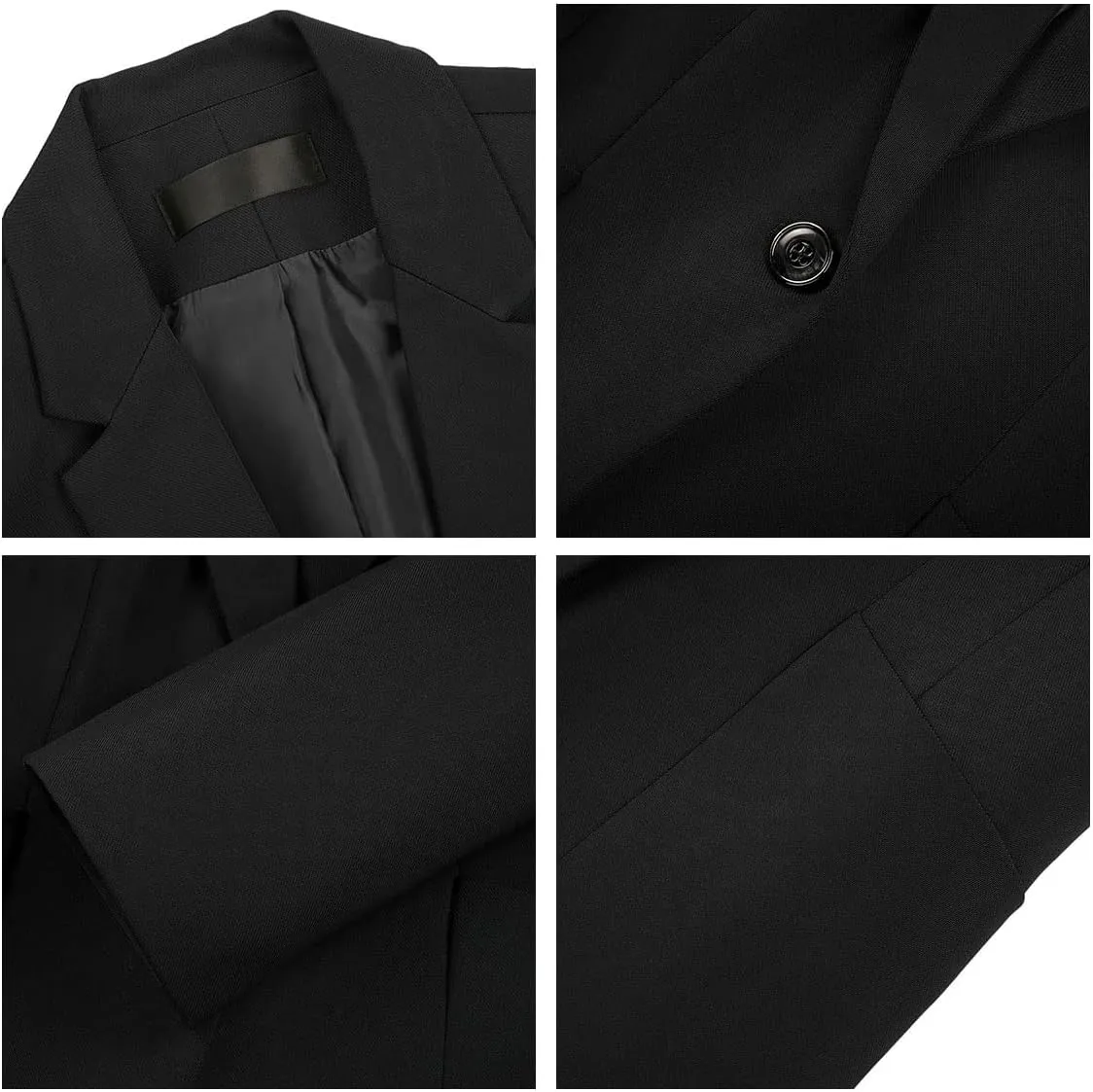 MODFUL Women's 2 Piece Business Suit Pant Set Slim Fit One Button Blazer Jacket Lady Work Suit for Office