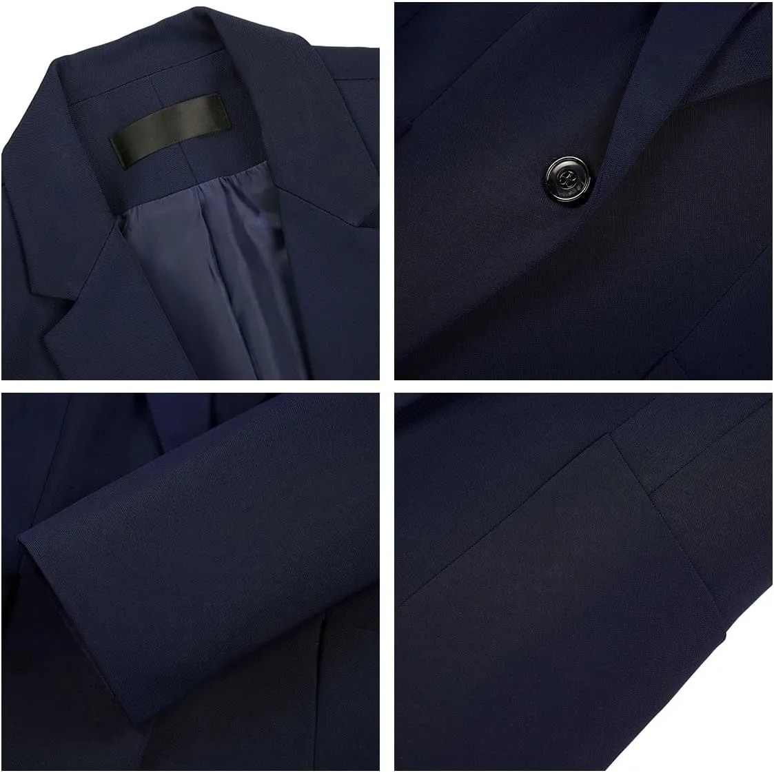 MODFUL Women's 2 Piece Business Suit Pant Set Slim Fit One Button Blazer Jacket Lady Work Suit for Office