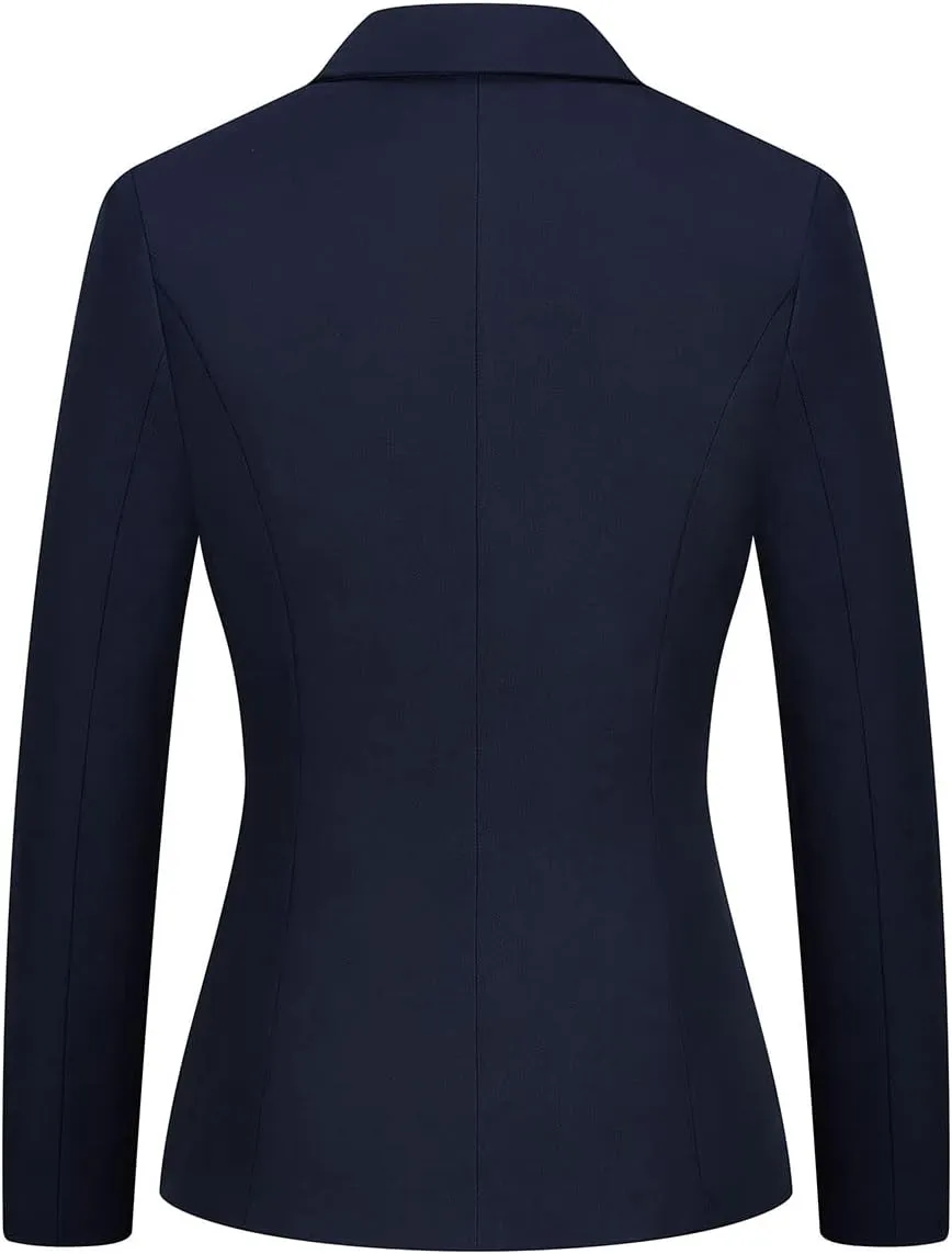 MODFUL Women's 2 Piece Business Suit Pant Set Slim Fit One Button Blazer Jacket Lady Work Suit for Office