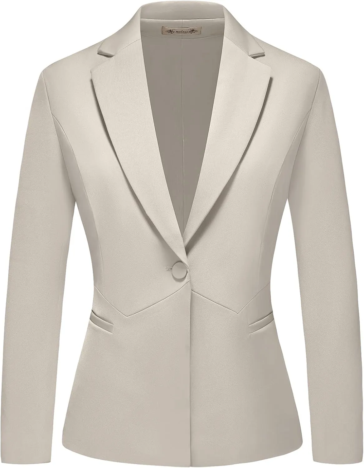 MODFUL Women's 2 Piece Business Suit Pant Set Slim Fit One Button Blazer Jacket Lady Work Suit for Office