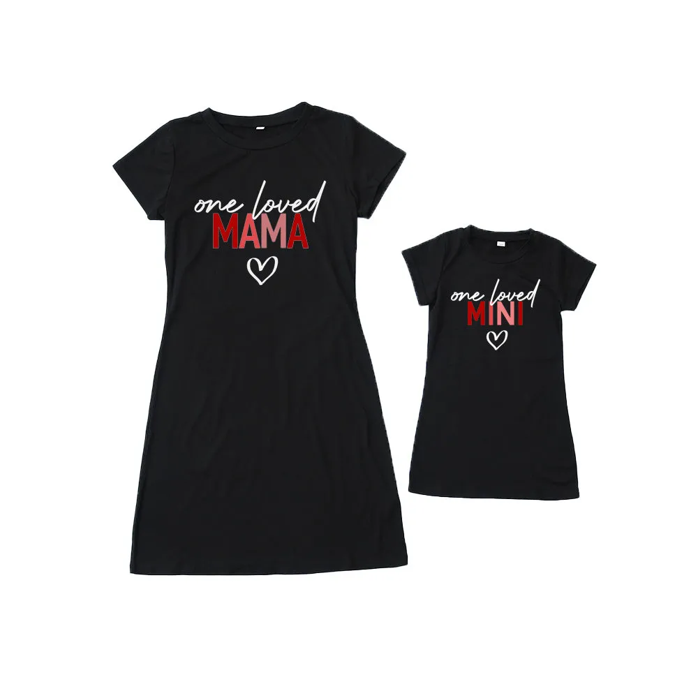 Mom and Daughter T-Shirt Dress