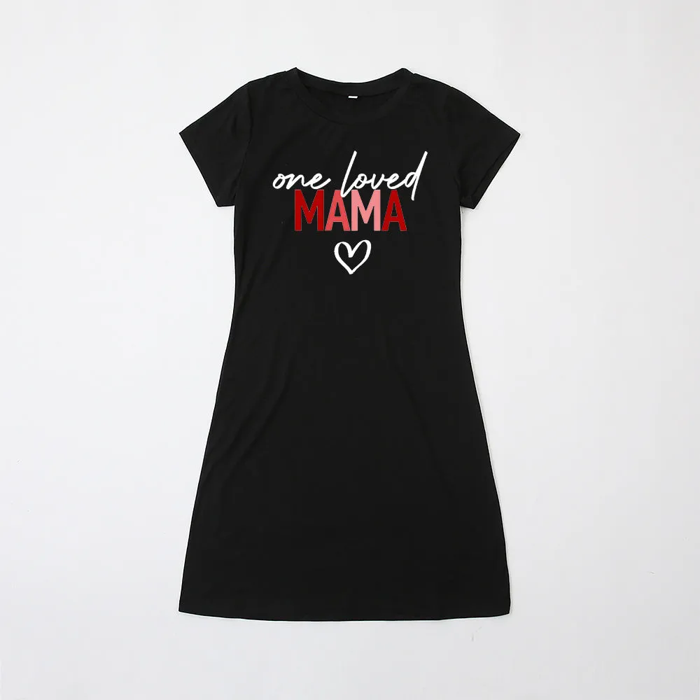 Mom and Daughter T-Shirt Dress