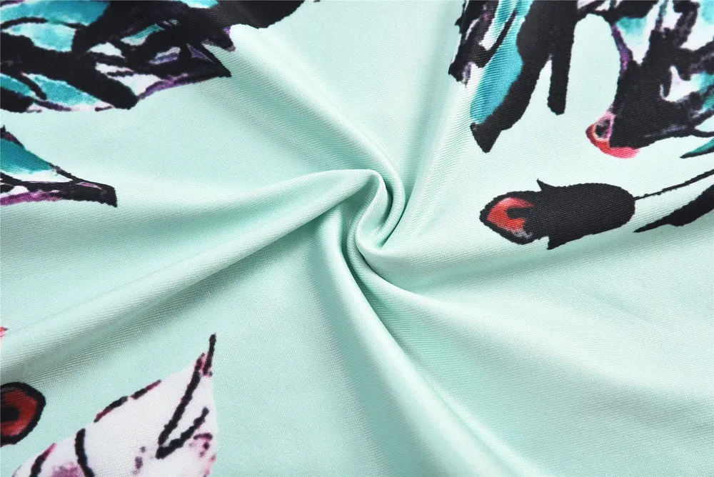 Mom and Me Floral Pattern Prints Matching Dresses