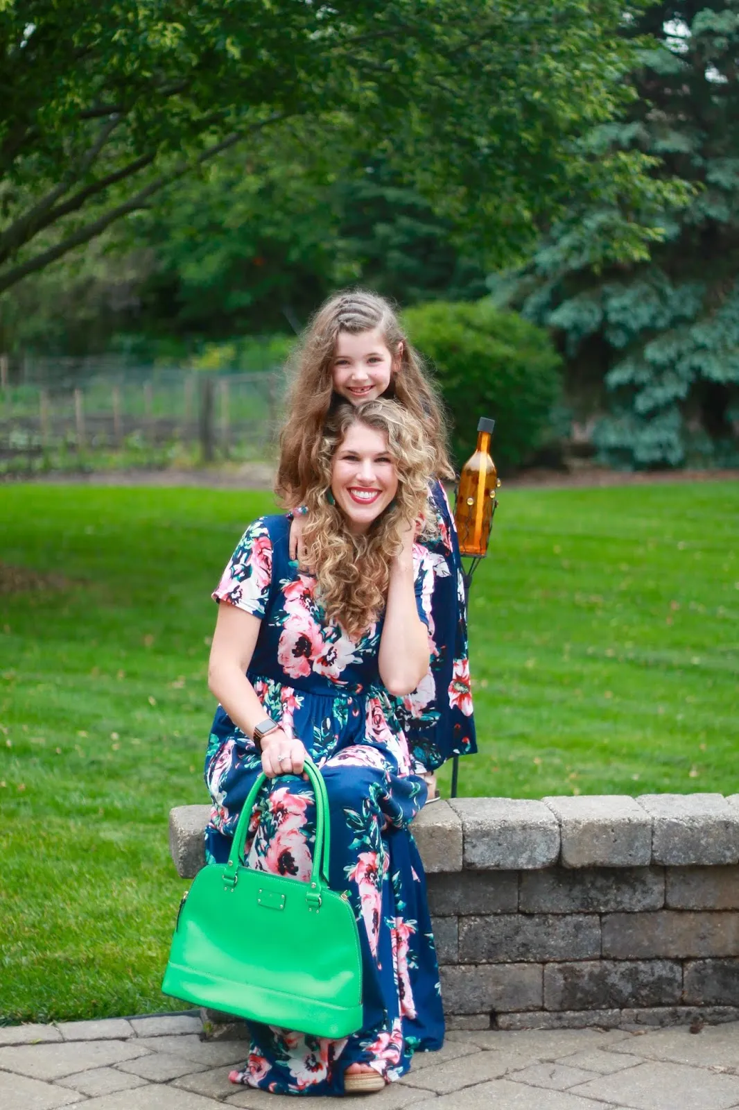 Mom and Me Floral Pattern Prints Matching Dresses