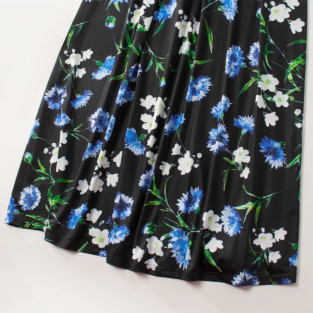 Mom and Me Floral Print Off The Shoulder Dress