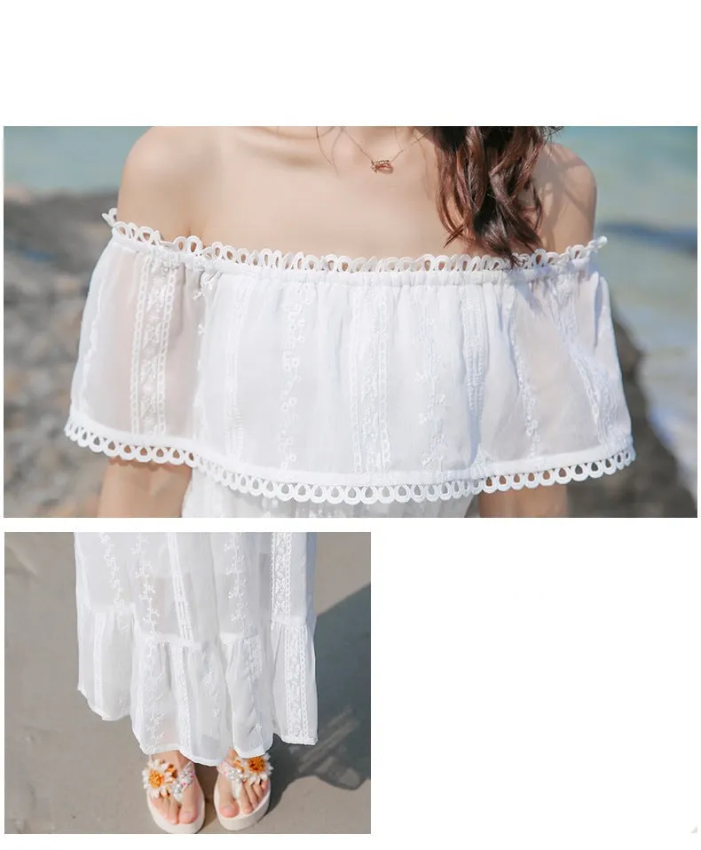 Mom and Me Lace Cold Shoulder Dress
