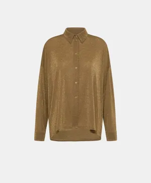 MOMONI - LUCCIOLA SHIRT IN LUREX JERSEY