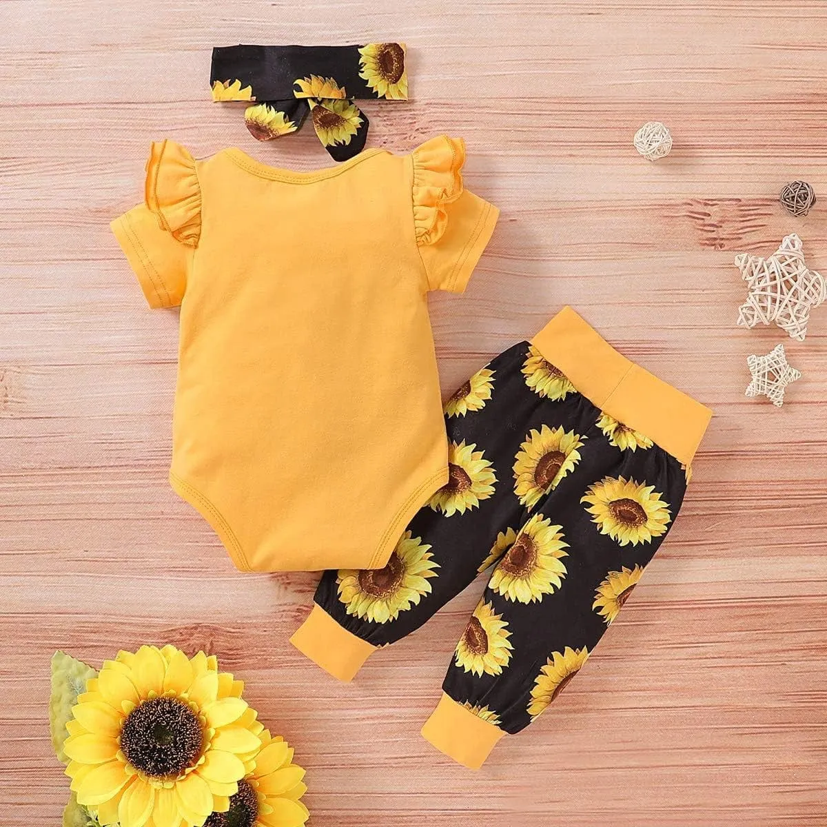 Newborn Baby Girl Clothes 3 PCS Outfits Set