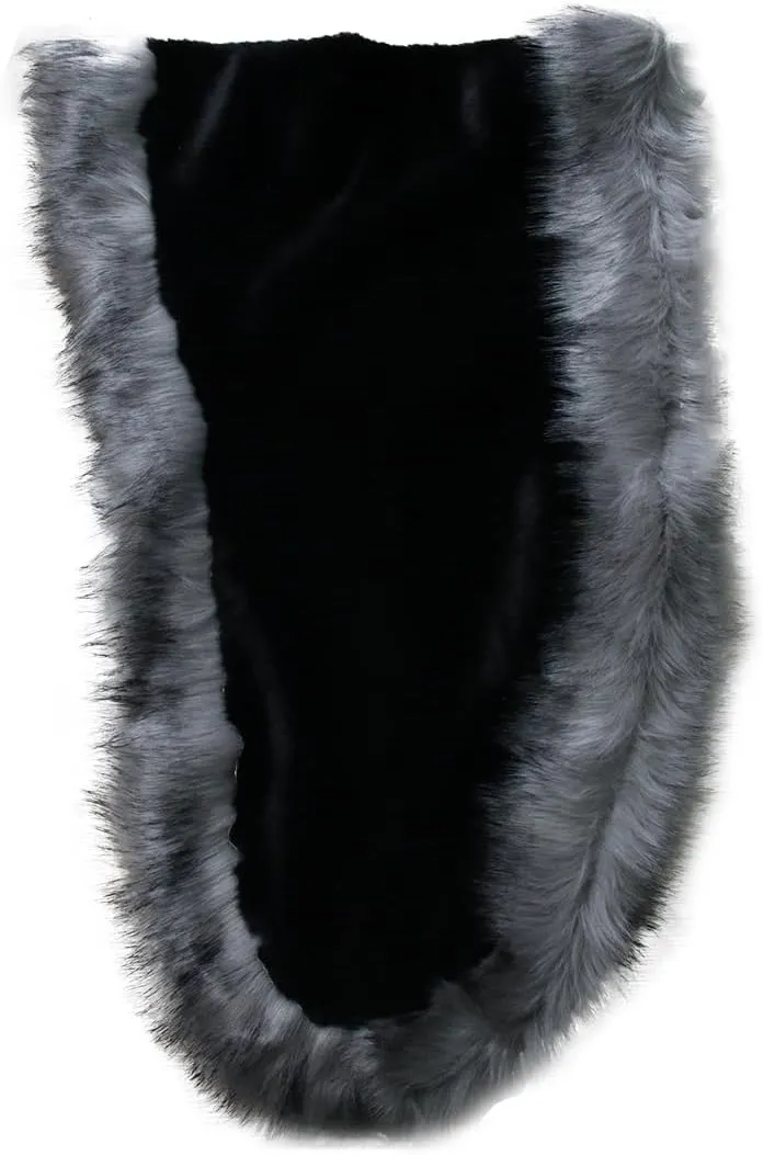 Old Dlrd Women's Winter Faux Fur Coat Wedding Bride Cloak Cape Shawl for Evening Party