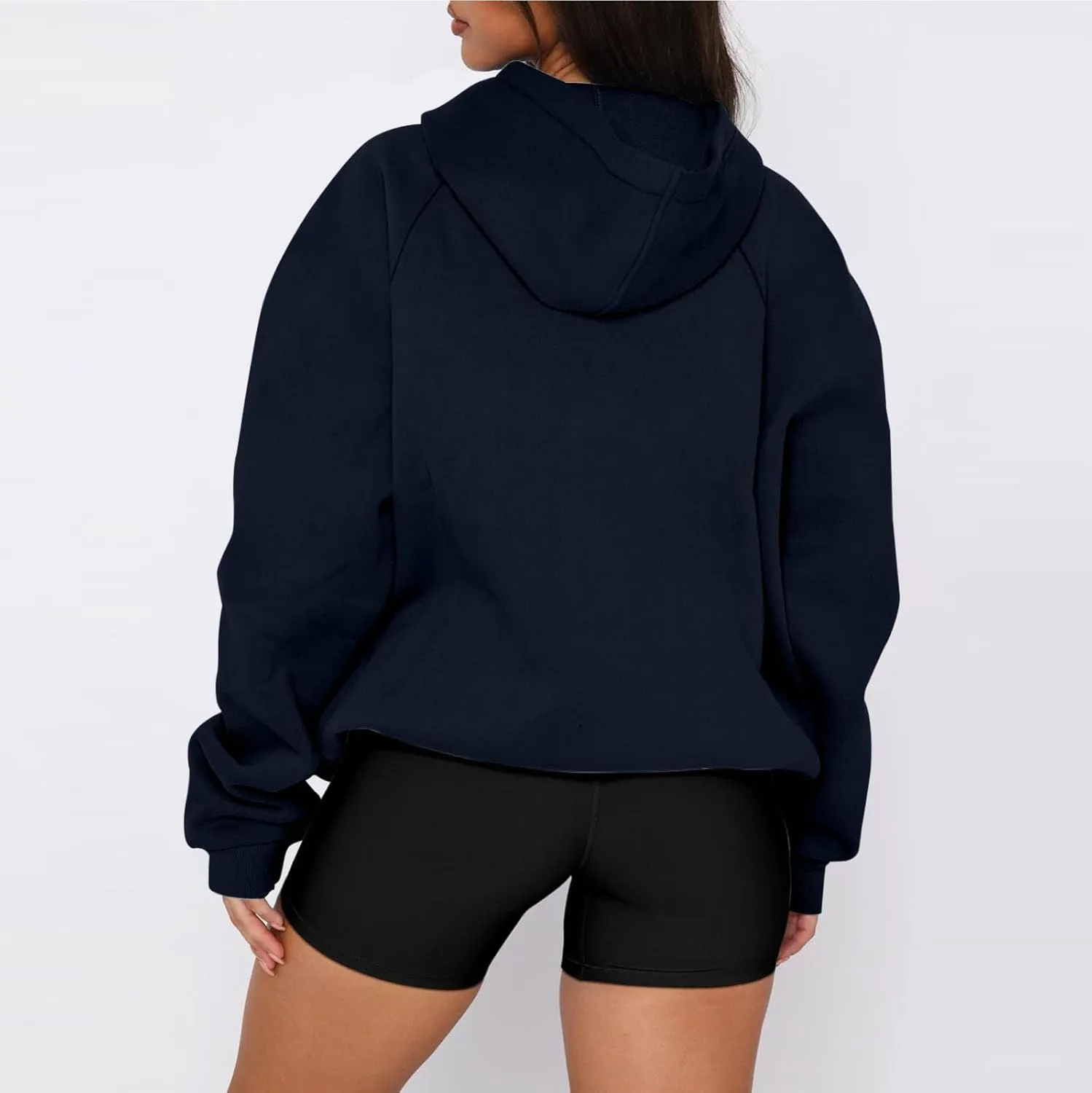 Oversized Hoodies for Women Fleece Hooded Sweatshirt Loose Fitting Tops Drawstring Long Sleeve Pullover with Pocket