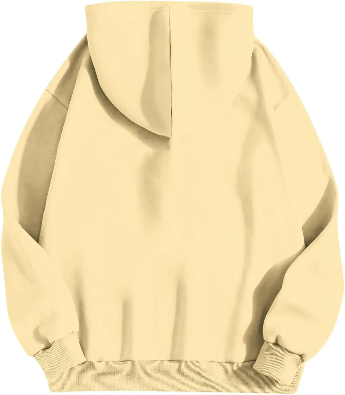 Oversized Sweatshirt For Women Fleece Hoodies Casual Long Sleeve Pullover Top Solid Color Cute Hoodie With Pocket