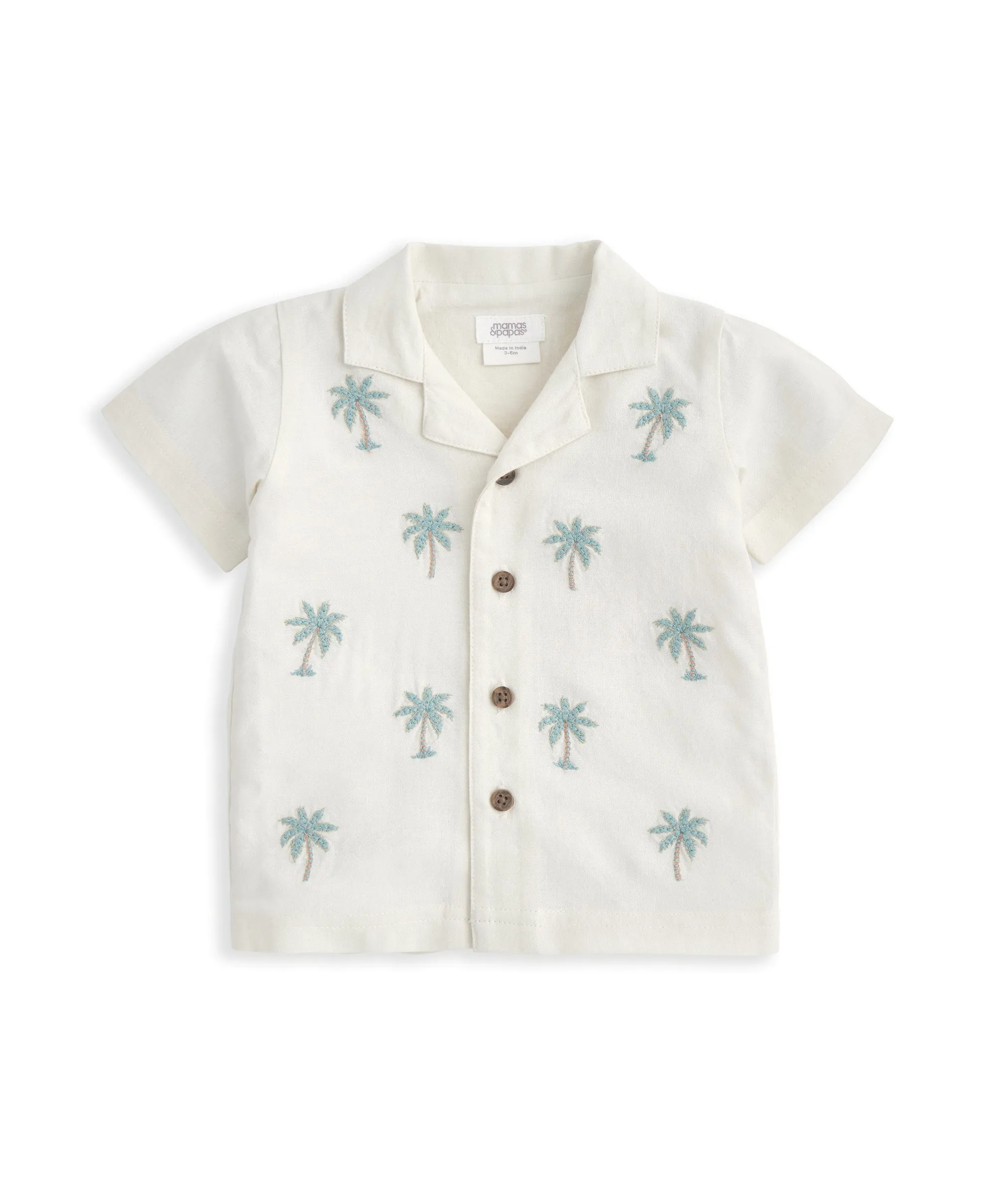 Palm Tree Embroidered Shirt
