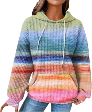 Plus Size Hoodies for Women 2024 Trendy Drawstring Pullover Sweatshirts Y2k Oversized Hoodies with Pockets