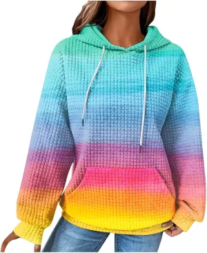 Plus Size Hoodies for Women 2024 Trendy Drawstring Pullover Sweatshirts Y2k Oversized Hoodies with Pockets