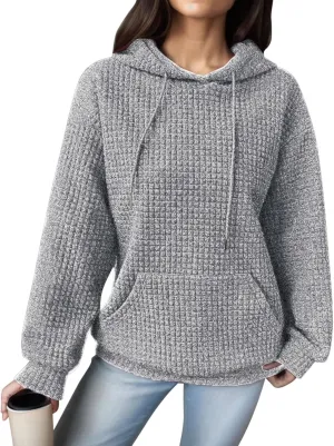 Plus Size Hoodies for Women 2024 Trendy Drawstring Pullover Sweatshirts Y2k Oversized Hoodies with Pockets
