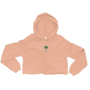 "For Life" Palm Trees Cropped Hoodie